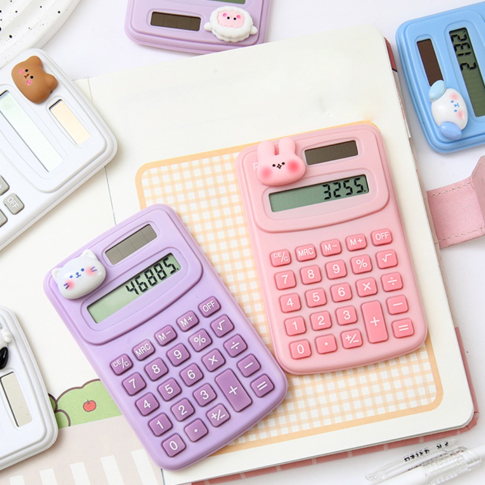 Scientific Calculator For Secondary School - かわいい漫画の計算機、ミニポータブル小型電卓、小学生のためのオフィスコンピューター、ファッション