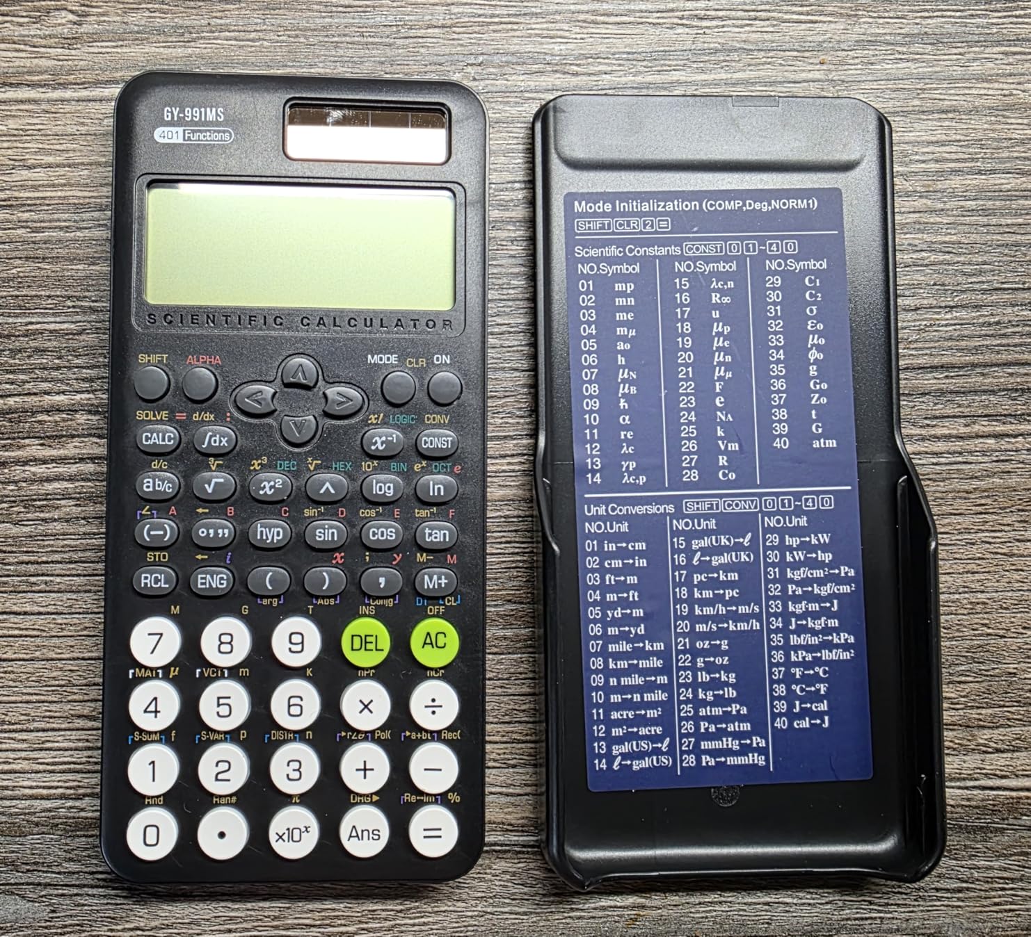 Scientific Calculator For Secondary School - 学校用関数電卓 991MS 401種類の計算機能 中学・高校・大学生の学習・試験に最適