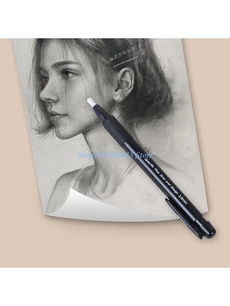 Retractable Eraser Pen Click - R6FF 格納式クリック消しゴムペン 5 リフィルスケッチ描画スクールアート 3.8 ミリメートル