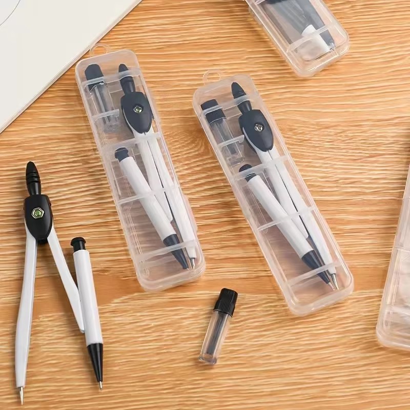 金属コンパス プロフェッショナル数学幾何学 鉛筆パターン付き - Math Geometry Set With Compass のレビューと価格