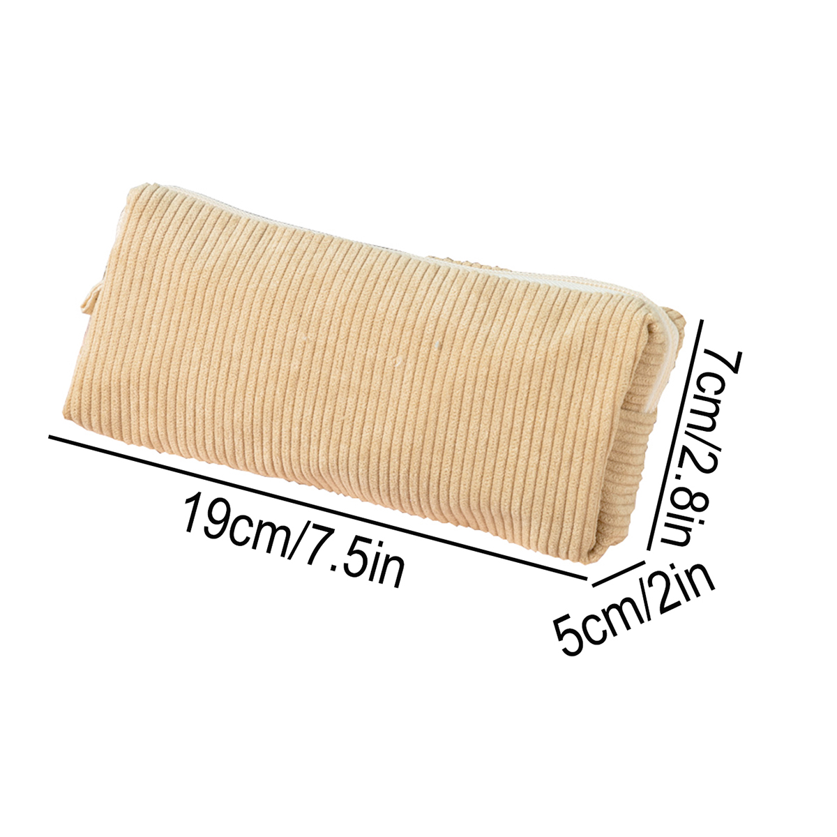 コーデュロイレトロペンケース、大容量で美しいペンポーチオーガ - Aesthetic Large Pencil Case Pouch のレビューと価格