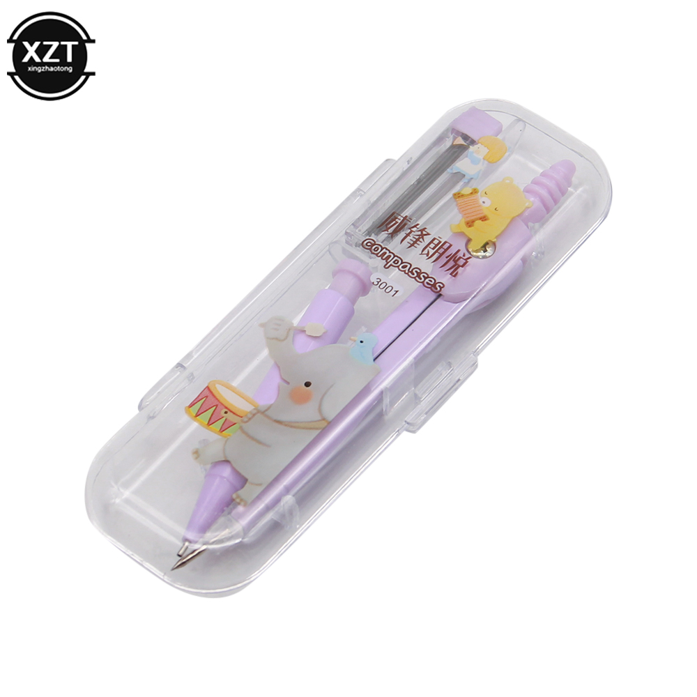 スクールコンパスかわいい女の子文房具学生の描画compass - Math Geometry Set With Compass のレビューと価格