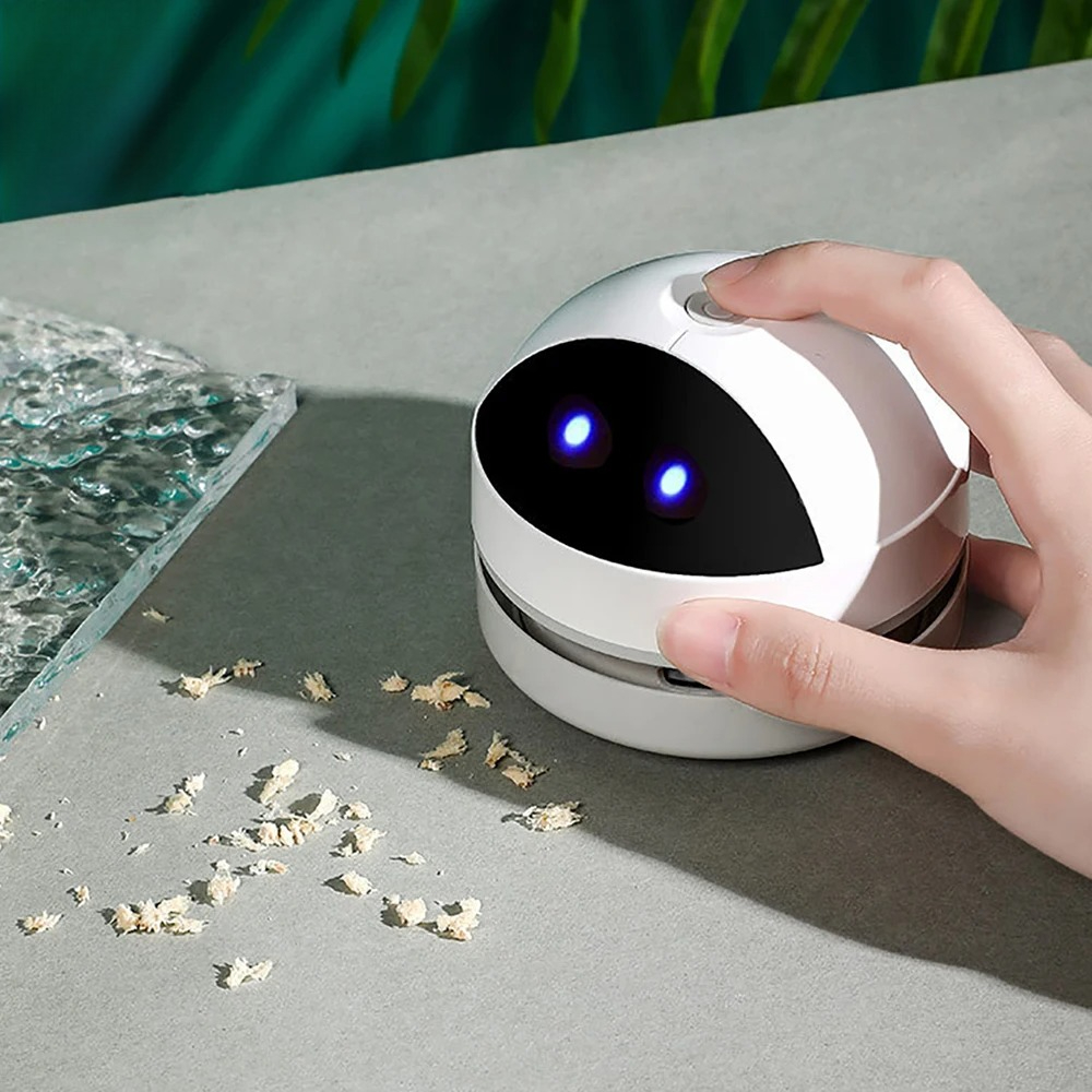 ミニデスクトップ掃除機ハンドヘルドワイヤレスクリーナーポータ - Mini Desktop Vacuum Cleaner For Eraser Dust のレビューと価格