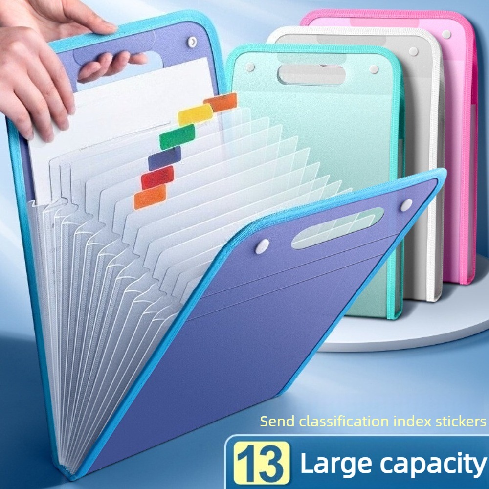 半透明アコーディオンファイルフォルダー 13ポケット拡張オー - Expandable Accordion File Folder 13 Pockets のレビューと価格