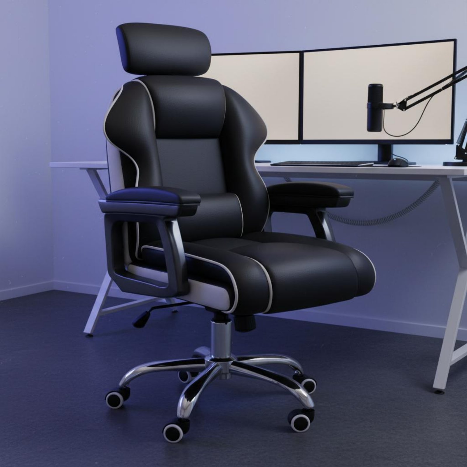 人間工学に基づいたゲーミングチェア、高さ調節可能、ハイバック - Office Furniture のレビューと価格