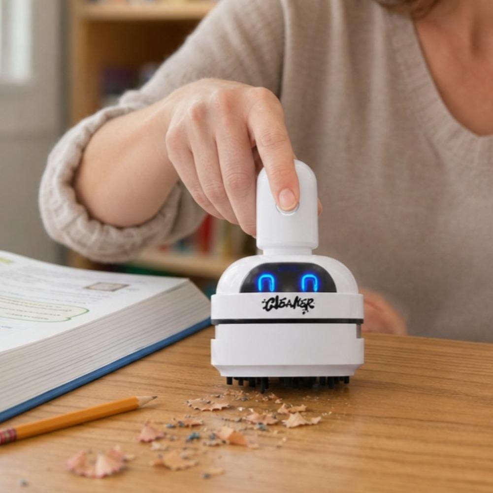 静音デスクトップミニ掃除機 3段階調整可能な吸引力 キーボー - Mini Desktop Vacuum Cleaner For Eraser Dust のレビューと価格