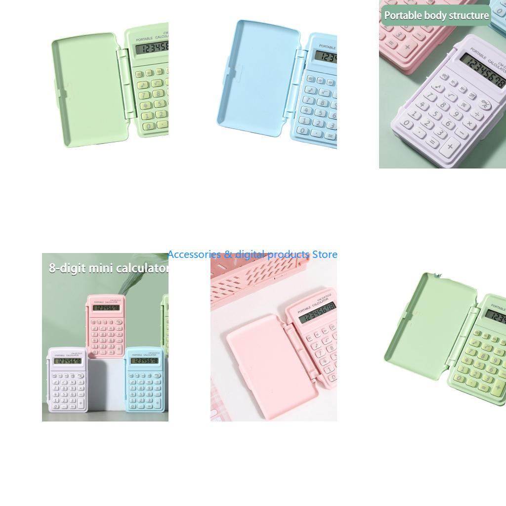 77JD キャンディー色のミニ電卓 8 桁フラップ保護科学関 - Scientific Calculator For Secondary School のレビューと価格