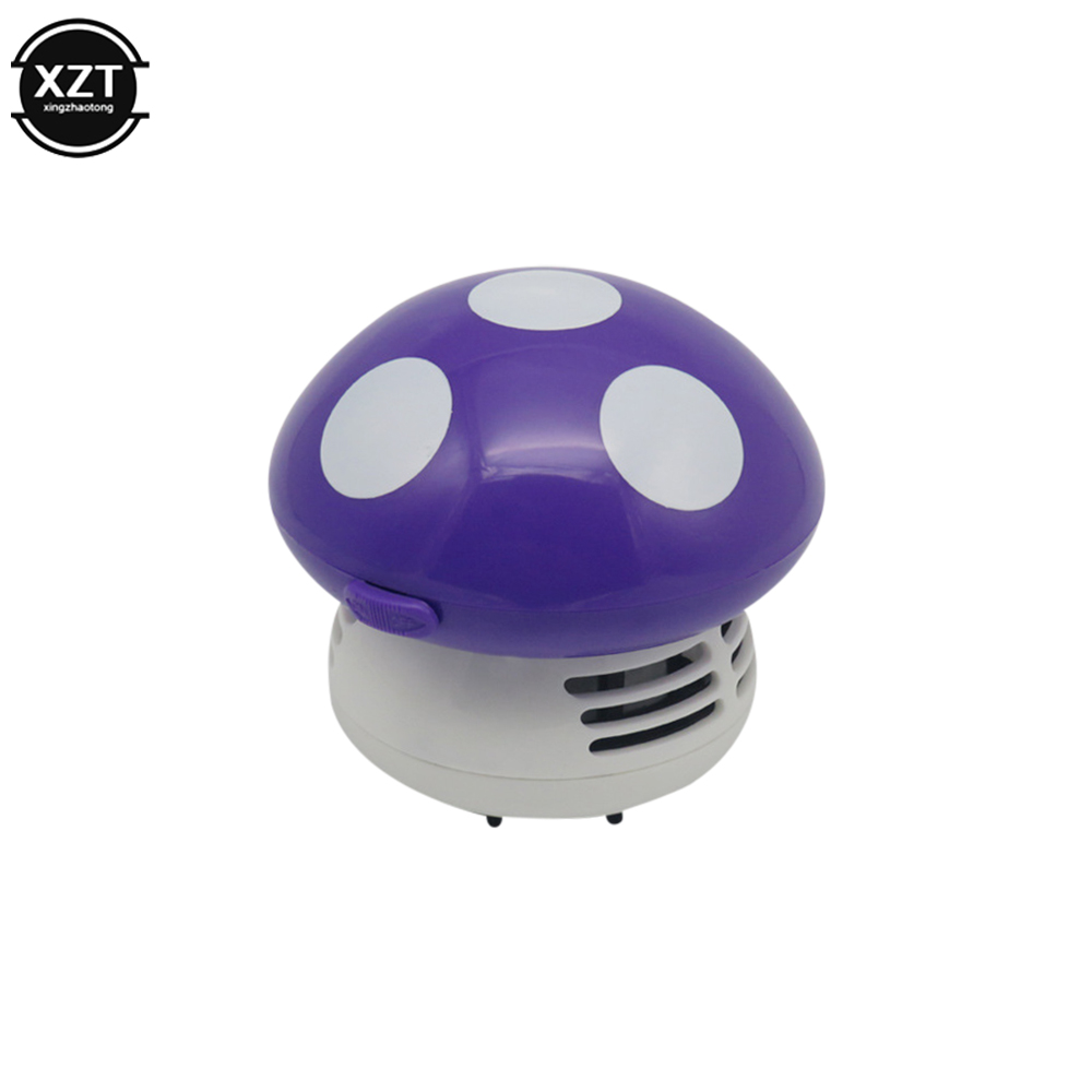 ハンドヘルドミニデスクトップ掃除機キノコ型クリーナーデスクク - Mini Desktop Vacuum Cleaner For Eraser Dust のレビューと価格